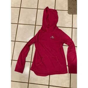 Adidas hooded girls long sleeve hooded shirt